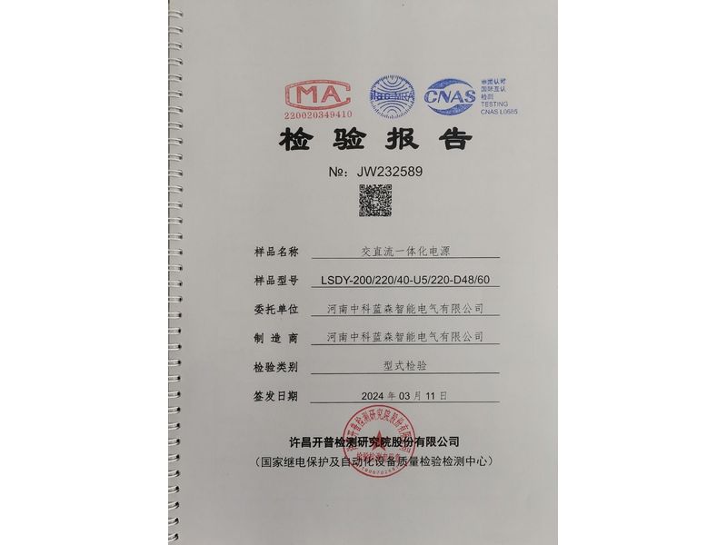 檢驗(yàn)報(bào)告